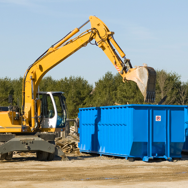 what size residential dumpster rentals are available in Anson